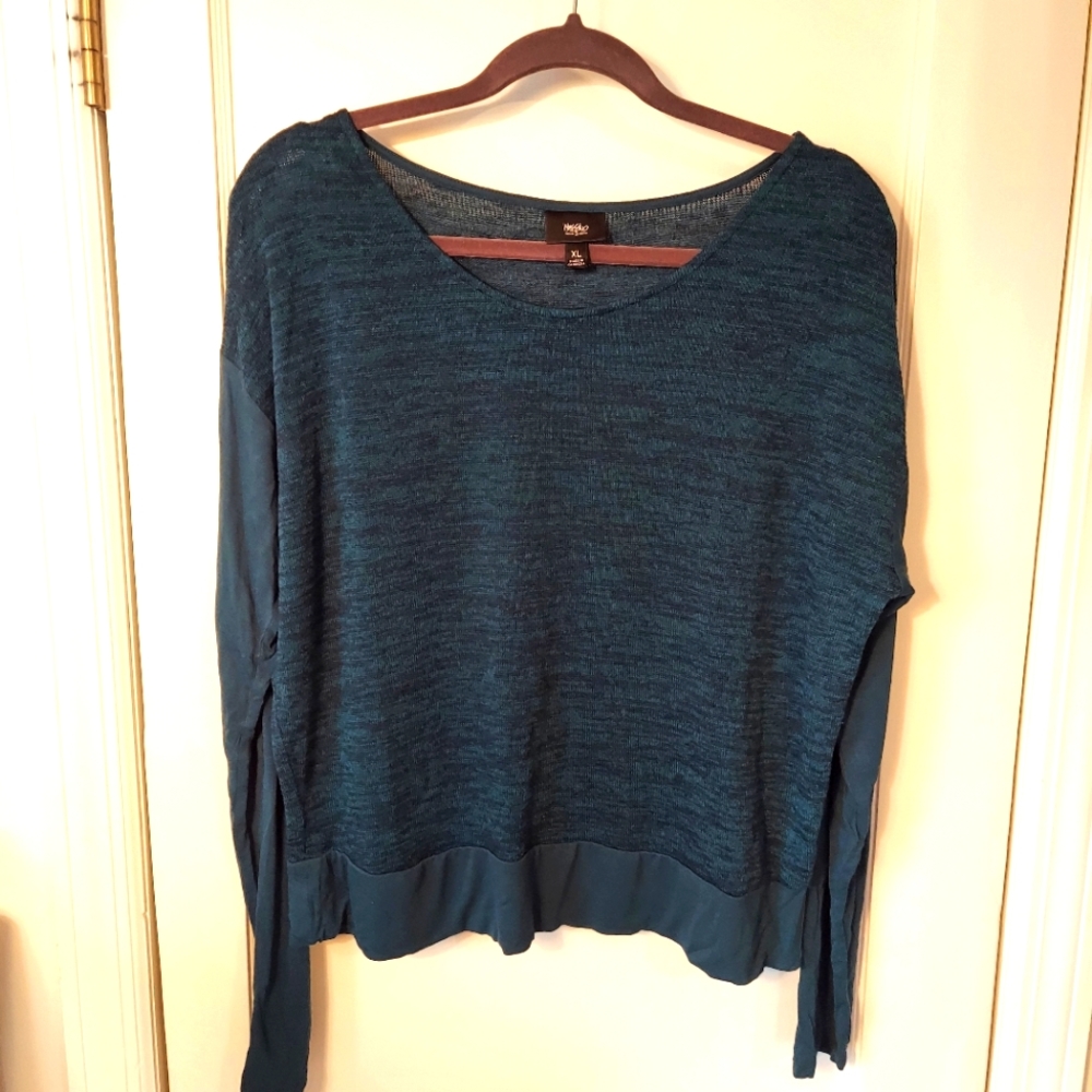 Green Heathered Knit Top